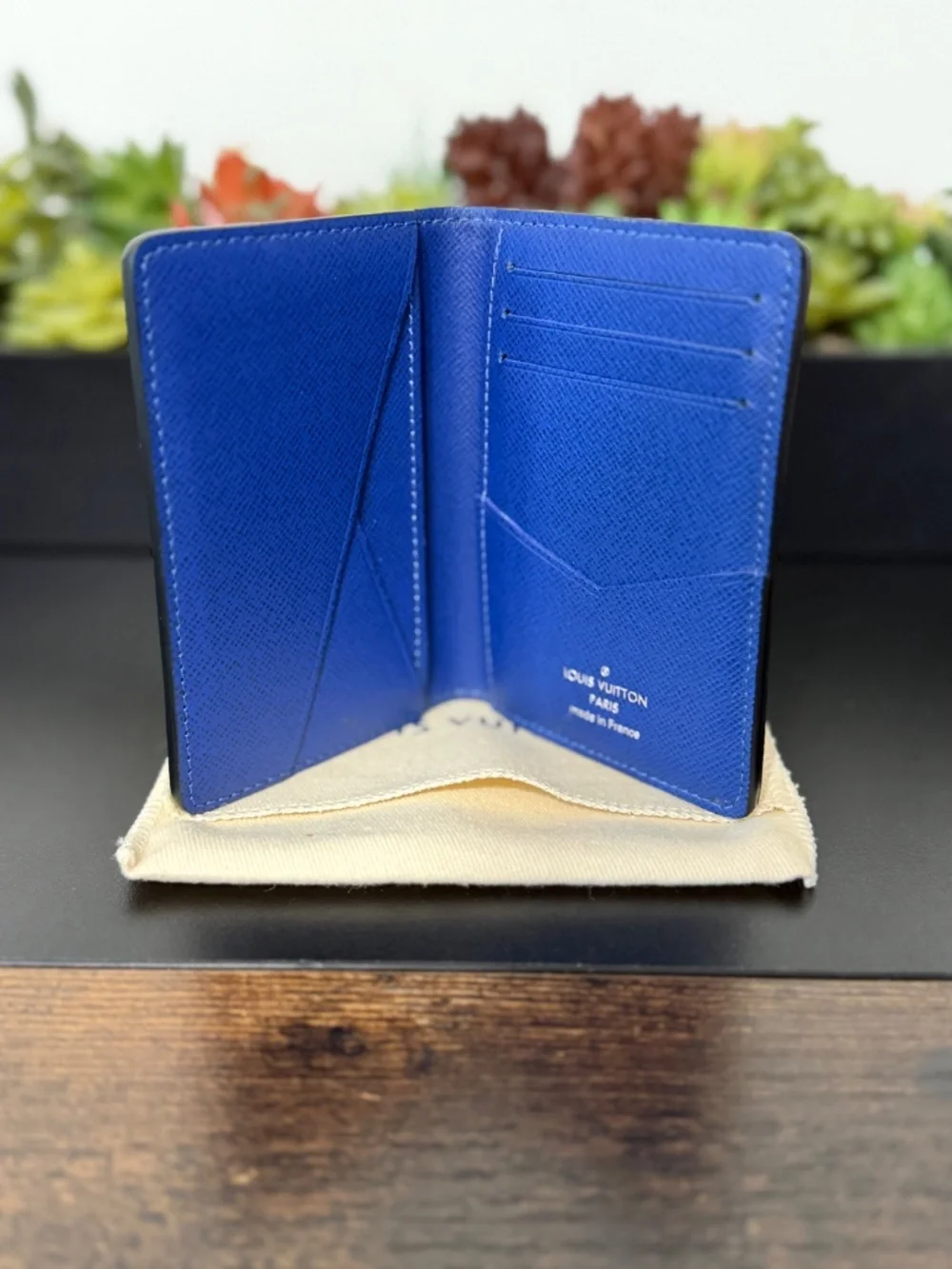 Louis Vuitton Blue Taigarama Monogram Pocket Organizer